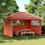 vidaXL Tente de fête Terre cuite 292 x 440 x 315 cm Tissu Oxford