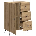 vidaXL Buffet Chêne artisanal 66 x 34 5 x 90 cm Bois d'ingénierie