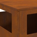 foyer vidaXL 50x50x100 cm en acier résistant aux intempéries