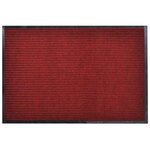 vidaXL Tapis d'entrée rouge 90 x 120 cm PVC