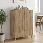 vidaXL Buffet Chêne artisanal 66 x 34 5 x 95 cm Bois d'ingénierie