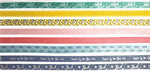 Fabric tape : Bande textile adhésives Assortiment 8 pièces - MegaCrea DIY