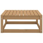 vidaXL Salon de jardin 10 Pièces marron miel bois de pin massif
