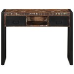 vidaXL Table console multicolore 100x35x75 cm bois massif récupération