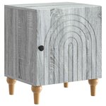 vidaXL Cabinet de chevet Sonoma gris 43 x 34 5 x 50 cm