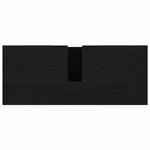 Meuble sous lavabo vidaXL Noir Chêne 80x33x60 cm Bois d'ingénierie