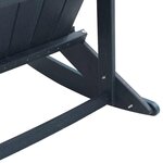 vidaXL Chaise Adirondack à bascule Bleu marine HDPE