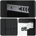 vidaXL Cabinet de chevet mural avec tiroir Noir 33 x 34 5 x 40 cm