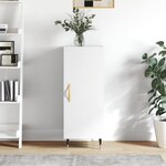 vidaXL Buffet blanc 34 5x34x90 cm bois d'ingénierie