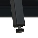 vidaXL Buffet Noir 105x35x70 cm Acier et verre