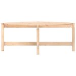 vidaXL Table basse 118x63x45 cm Bois massif de pin