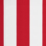 vidaXL Tissu de remplacement de cantonnière d’auvent rouge blanc 4 5 m
