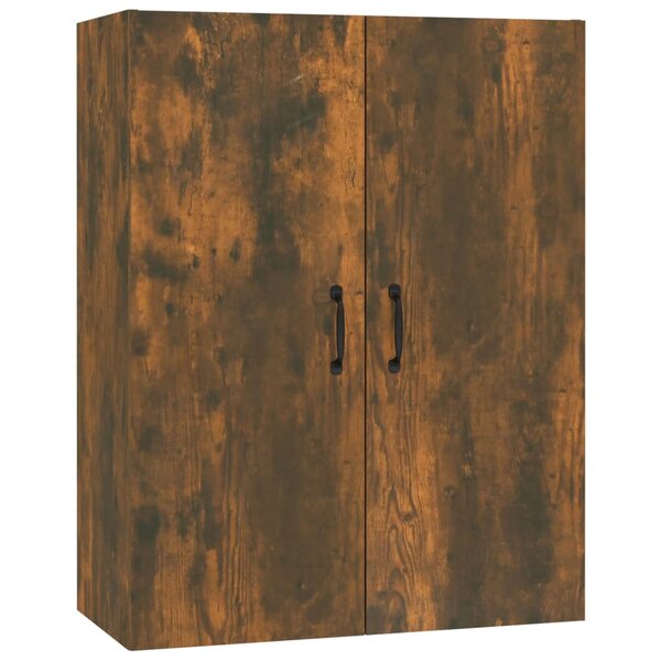 vidaXL Armoire suspendue Chêne fumé 69 5x34x90 cm Bois d'ingénierie
