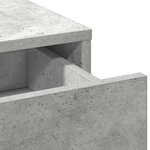 vidaXL Table de Toilette 2 Pièces Gris 50 x 41 x 135 cm Bois d'ingénierie