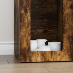 vidaXL Buffet Chêne fumé 59 x 35 x 100 5 cm Bois d'ingénierie