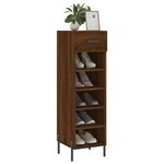 vidaXL Meuble à chaussures chêne marron 30x35x105 cm bois d'ingénierie