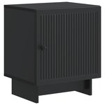vidaXL Cabinet de chevet 2 Pièces Noir 43 x 34 5 x 50 cm