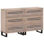 vidaXL Buffets 2 Pièces 60x34x75 cm bois massif de manguier