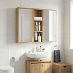vidaXL Armoire murale de salle de bain Chêne artisan 20 x 10 x 60 5 cm