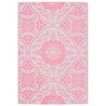 vidaXL Tapis d'extérieur ARAKIL rose 140 x 200 cm PP