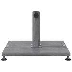 vidaXL Pied de parasol Aspect Bois Gris Foncé 45 x 45 x 31 cm