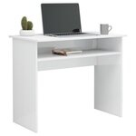 vidaXL Bureau Blanc brillant 90x50x74 cm Bois d'ingénierie