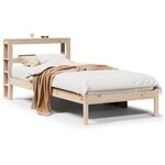 vidaXL Cadre de lit sans matelas 75x190 cm bois de pin massif