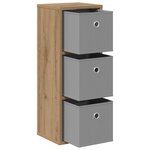 vidaXL Buffet Chêne artisanal 25 5 x 22 x 69 5 cm