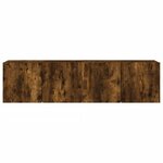 vidaXL Meubles TV muraux 2 Pièces chêne fumé 80x30x41 cm