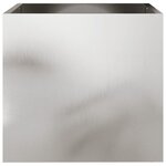 vidaXL Jardinière argenté 42x40x39 cm acier inoxydable