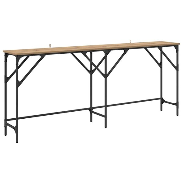 vidaXL Table console Chêne artisanal 180 x 30 x 75 cm