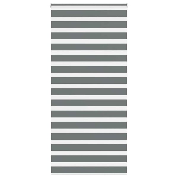 vidaXL Store zèbre gris foncé largeur du tissu 110 9 cm polyester