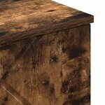 vidaXL Cabinet de salle de bain Chêne fumé 30 x 31 5 x 61 cm