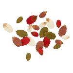 24 feuilles d'arbre en papier - automne