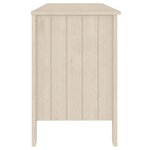 Bureau table poste de travail meuble d'ordinateur informatique étude HAMAR miel 113 x 50 x 75 cm bois massif de pin brun 02_0023856