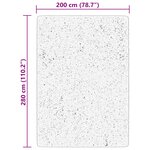 vidaXL Tapis HUARTE à poils courts doux et lavable beige 200x280 cm