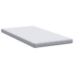 vidaXL Matelas Blanc 200 x 100 cm Tissu 100  polyester