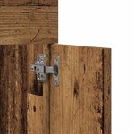 vidaXL Ensemble de mobilier de salle de bain avec étagère 4 Pièces Marron