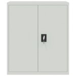 vidaXL Classeur gris clair 90x40x145 cm acier