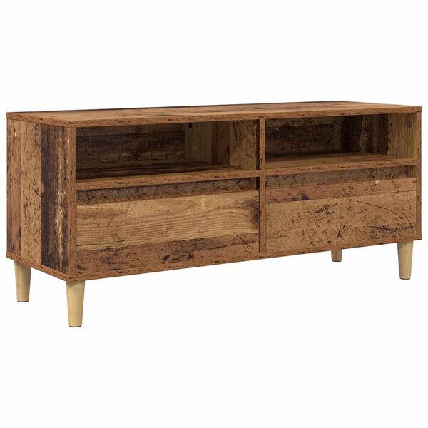 vidaXL Meuble TV Bois Ancien 100 x 34 5 x 44 5 cm Bois d'ingénierie