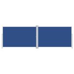 vidaXL Auvent latéral rétractable Bleu 220x600 cm