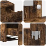 vidaXL Table de Toilette Marron 100 x 40 x 70 cm Bois d'ingénierie