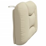 vidaXL Coussin de tête de lit Hvar crème 90 cm tissu