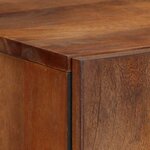 vidaXL Haut Armoire Marron 60 x 33 x 100 cm Bois de mangue massif