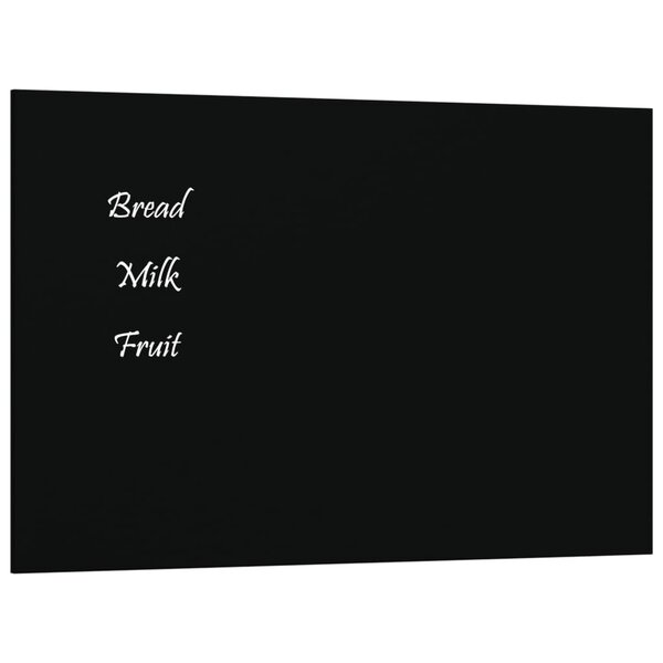 vidaXL Tableau noir magnétique mural Noir 30x20 cm Verre trempé