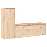 vidaXL Meubles TV 2 Pièces Bois massif de pin