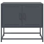 vidaXL Meuble TV anthracite 68 5x39x60 5 cm acier