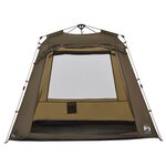 vidaXL Tente de pêche 4 personnes vert olive libération rapide