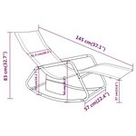 Vidaxl chaise longue acier et textilène vert
