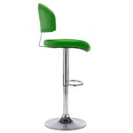 vidaXL Tabourets de bar lot de 2 vert similicuir